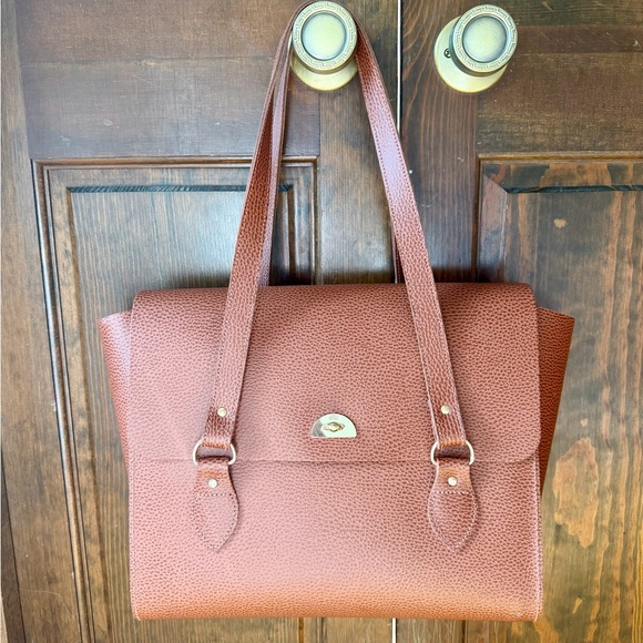 The Cambridge Satchel Company Handbags - NWOT Cambridge Satchel Co. The Emily Tote - Brown Celtic Grain Leather